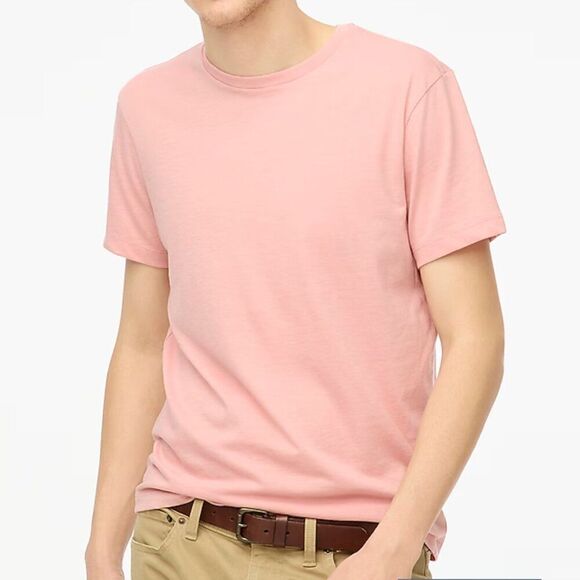 J. Crew Factory L0029 Pink Cotton-blend washed tee NWT size Med - Picture 1 of 8